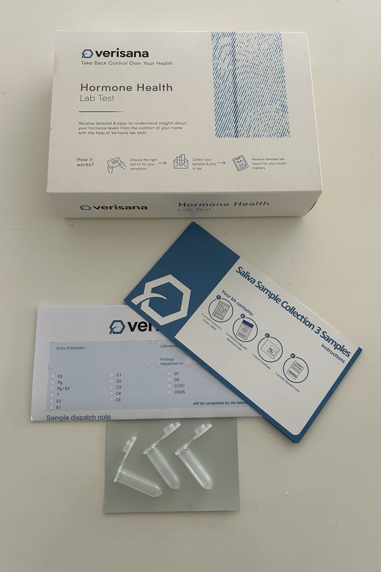 Test-kit med veiledning